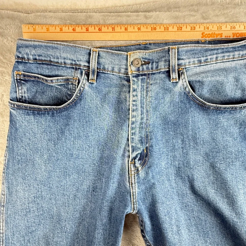 Levi's 505 Jeans Mens 36x30 Blue Regular Fit Straight Leg‎ Denim Workwear